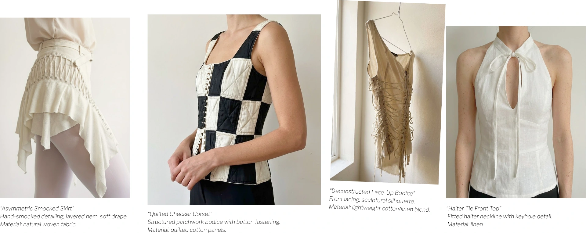 Personal fashion design and textile experiments