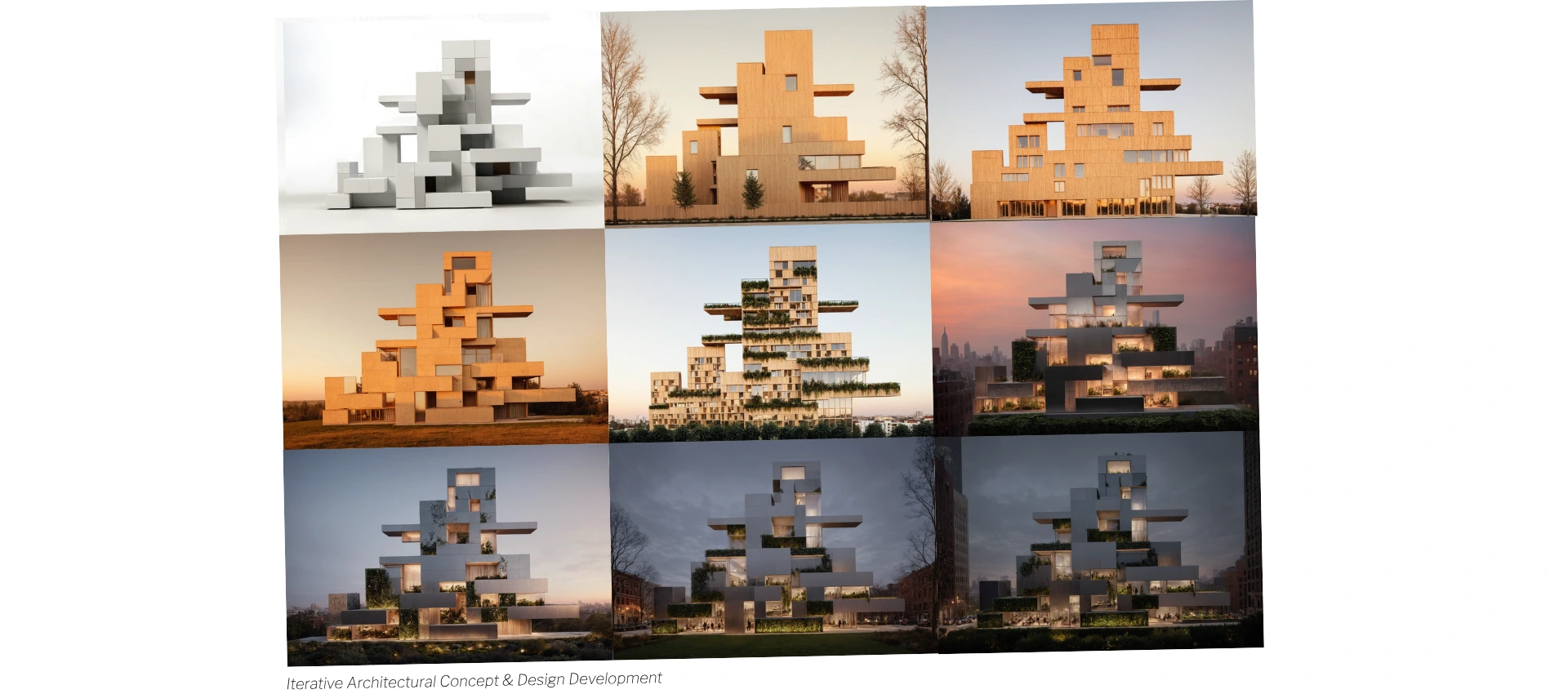 Architectural iteration and concept alternatives